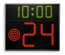 Basketball 24 Second Shot Clock, One-sided shot clock and game time